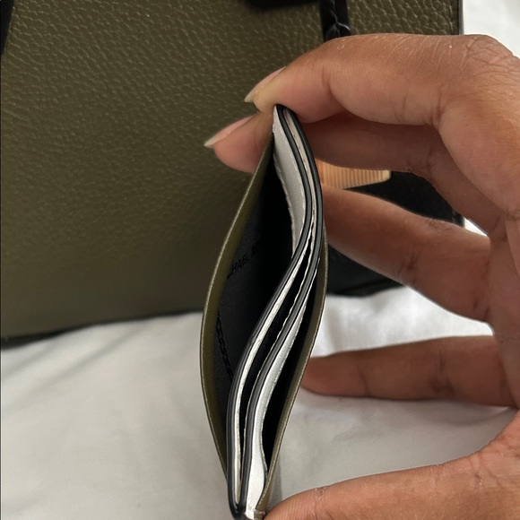 Michael Kors Olive and Black Mini Bag with matching Card wallet - Picture 13 of 14